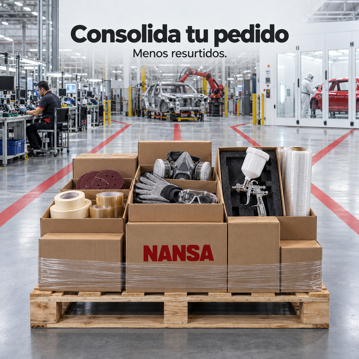 Cómo una planta industrial reduce resurtidos con pedidos consolidados